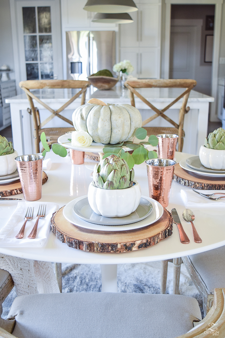 Simple, Neutral Thanksgiving Entertaining - ZDesign At Home
