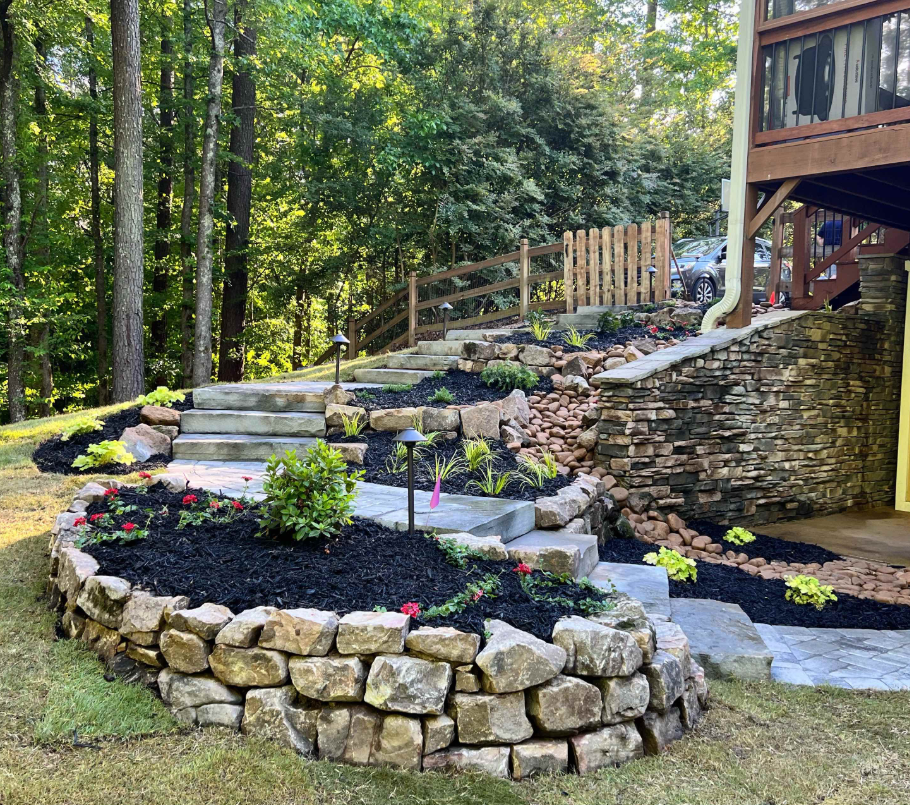 Stone Retaining Walls — Russo Landscapes