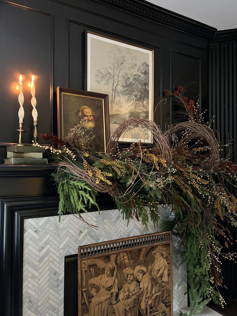 Thanksgiving To Christmas Mantel! - Haneen's Haven