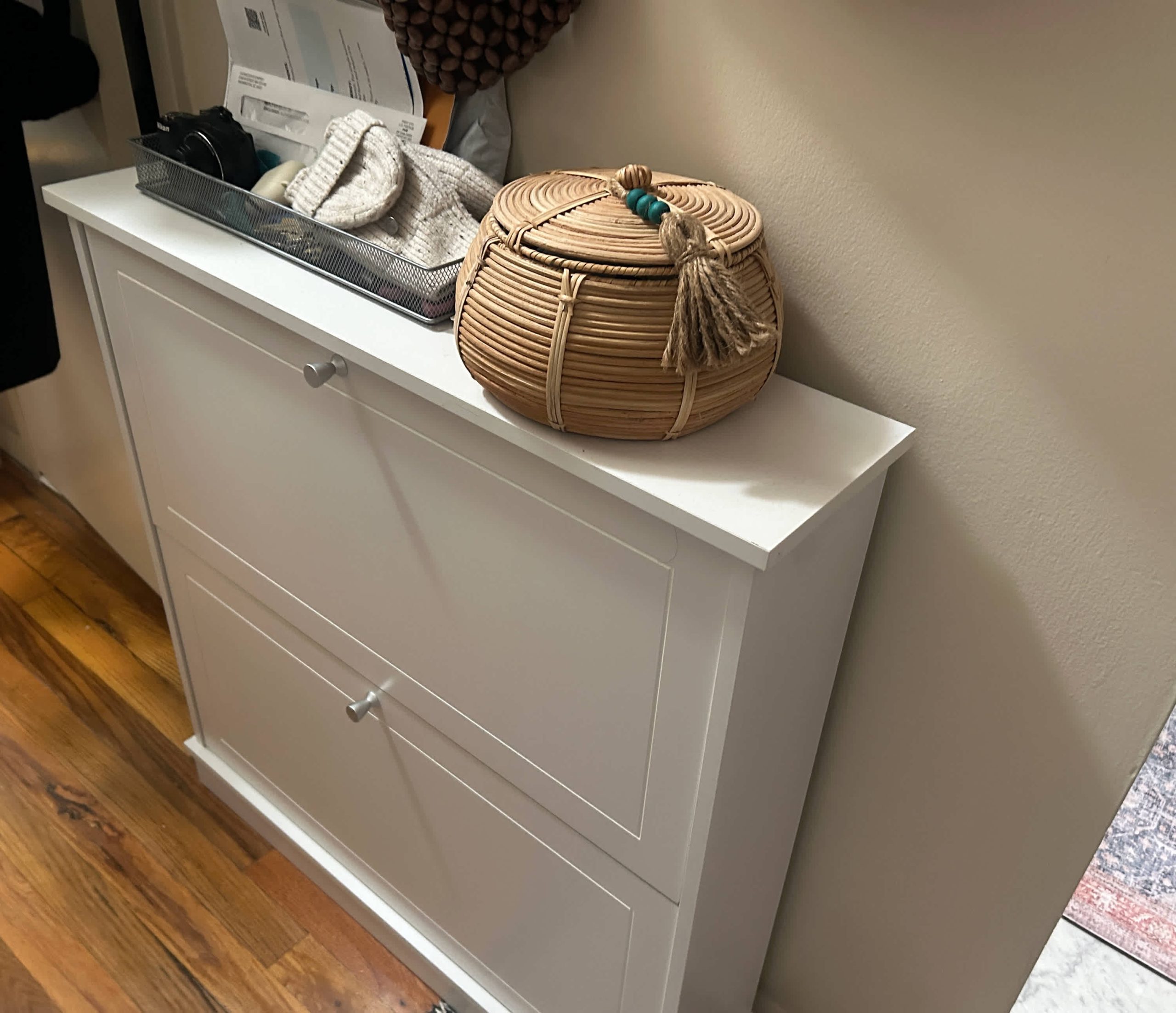 This Shoe Cabinet Transformed My Narrow Entryway | Apartment Therapy