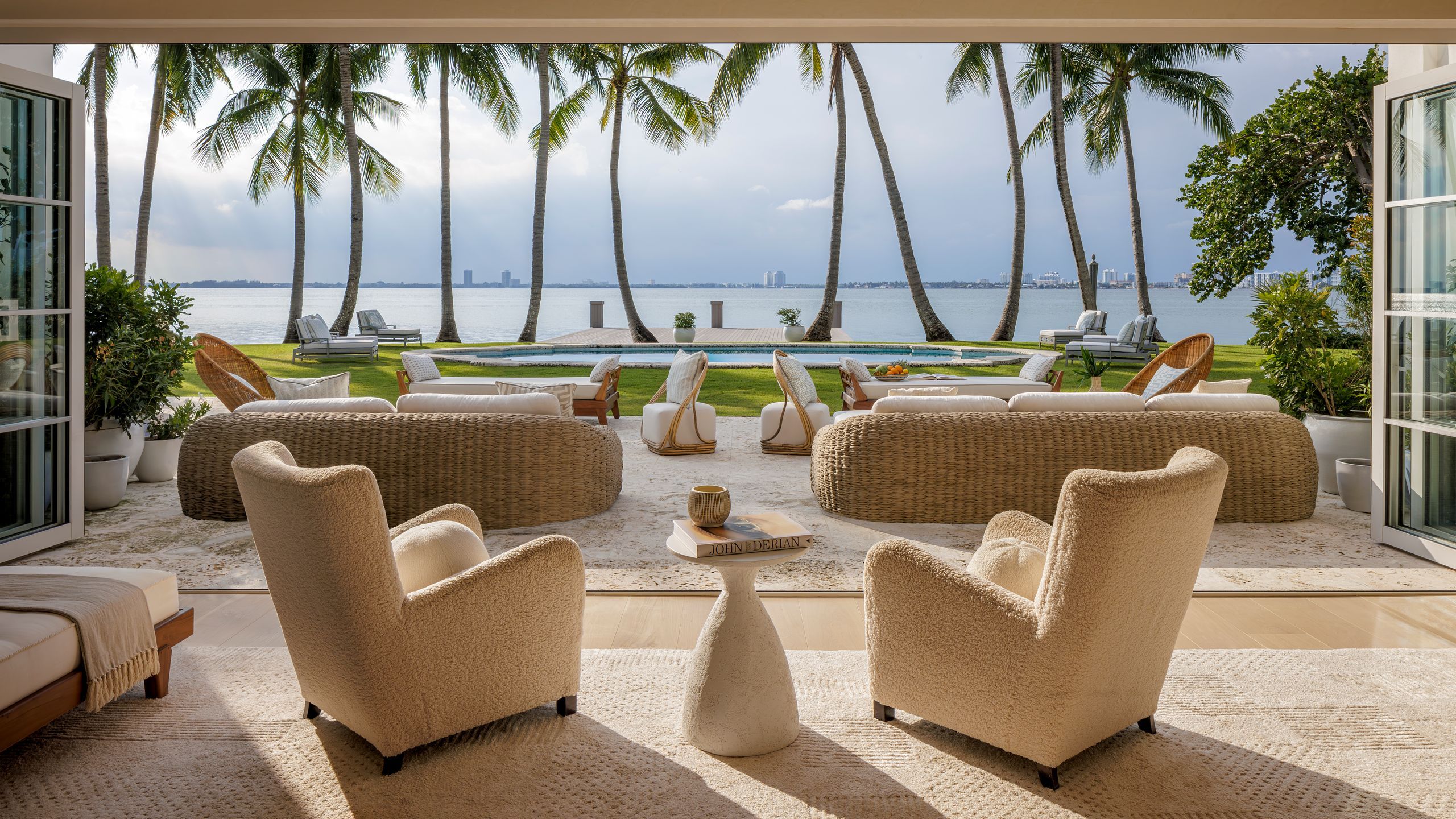This Waterfront Miami Mansion With Earthy Interiors Is a Fashion Entrepreneur's Private Oasis | AD Middle East