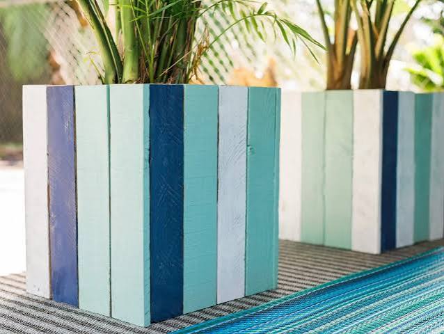 Upcycle Old Pallets Into Colorful Planter Boxes | HGTV