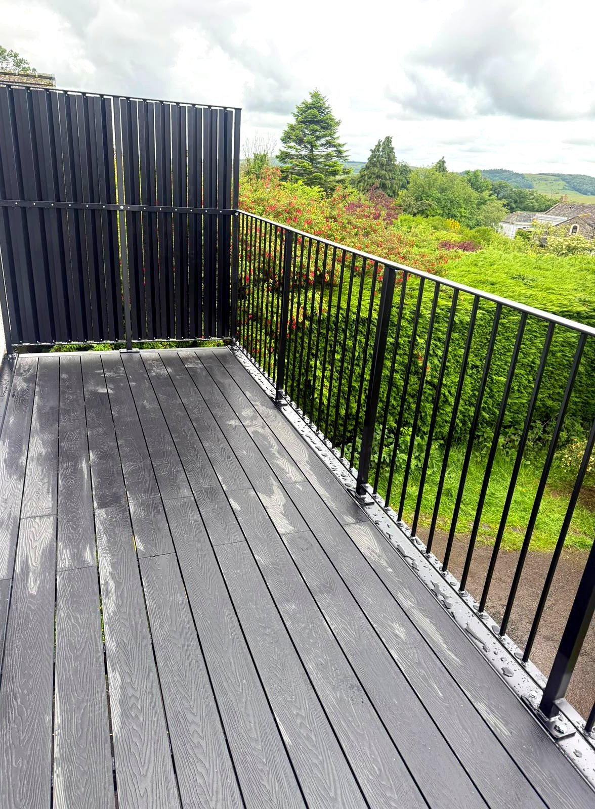Walkout Balcony & Louvred Privacy Screen, Cumbria | Dio-Met