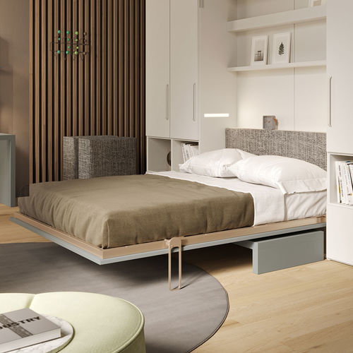 Wall bed - Im22_06 - Clever - double / contemporary / with storage