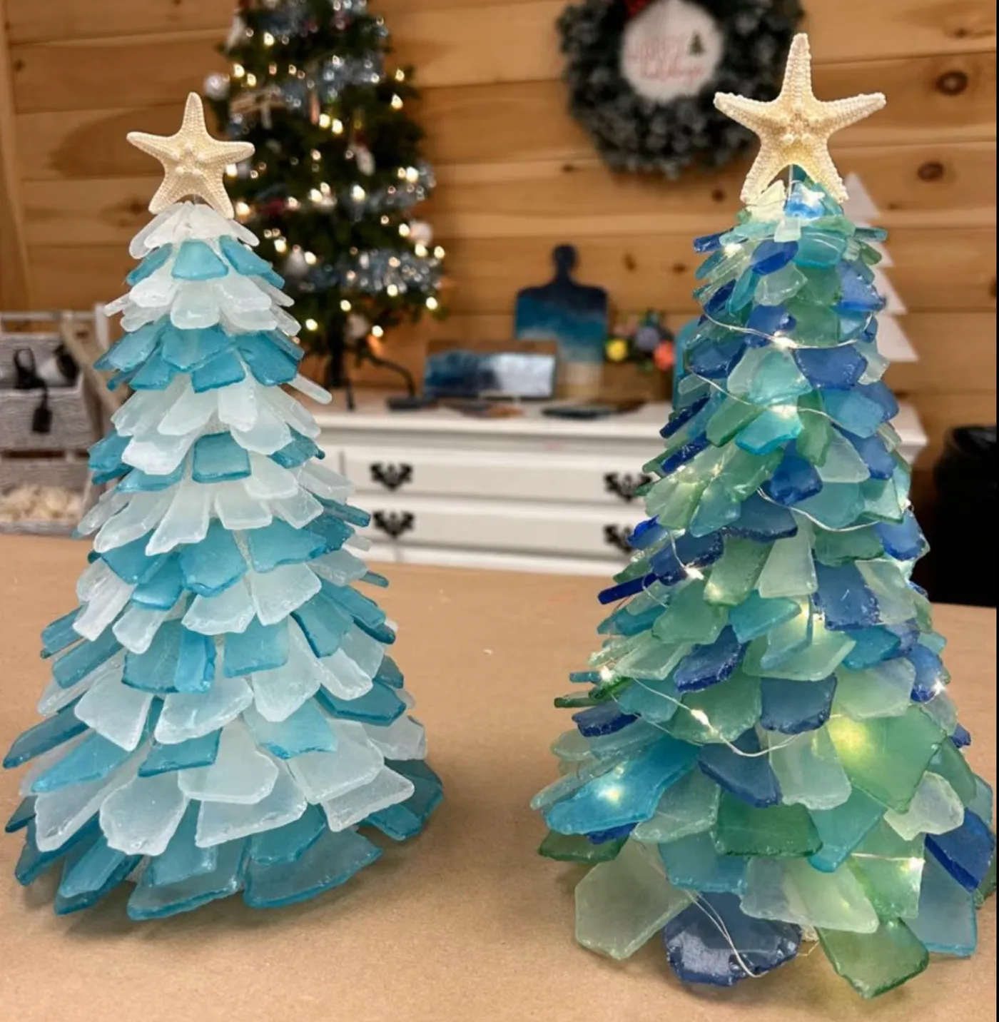 07/14/2026 (6:30pm) Christmas In July - Sea Glass Trees (Hartwell, GA) –  Hammer & Stain