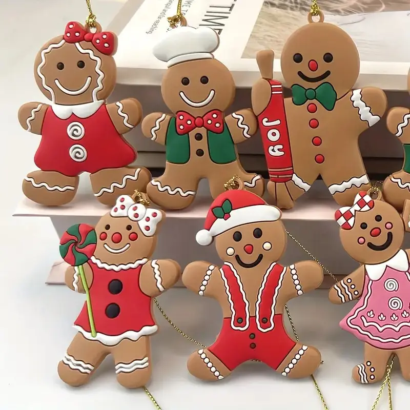 10 classic gingerbread man christmas tree ornaments festive - Temu Mauritius