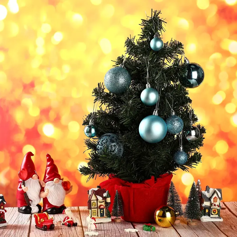 100pcs light blue christmas balls ornaments set christmas - Temu Mauritius