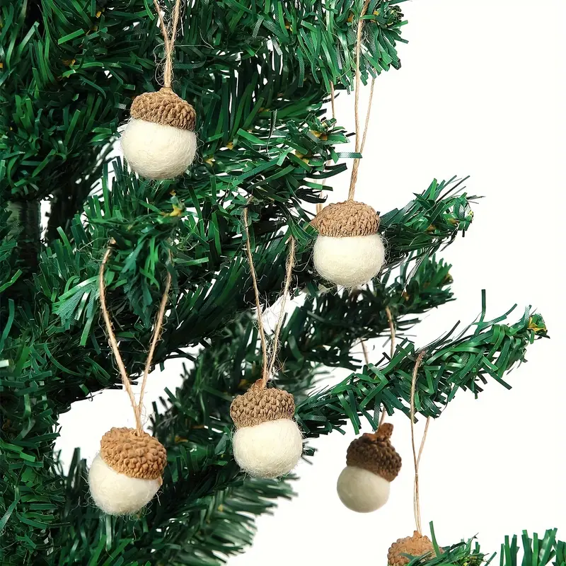 10pcs white felt ornaments perfect christmas tree - Temu Oman