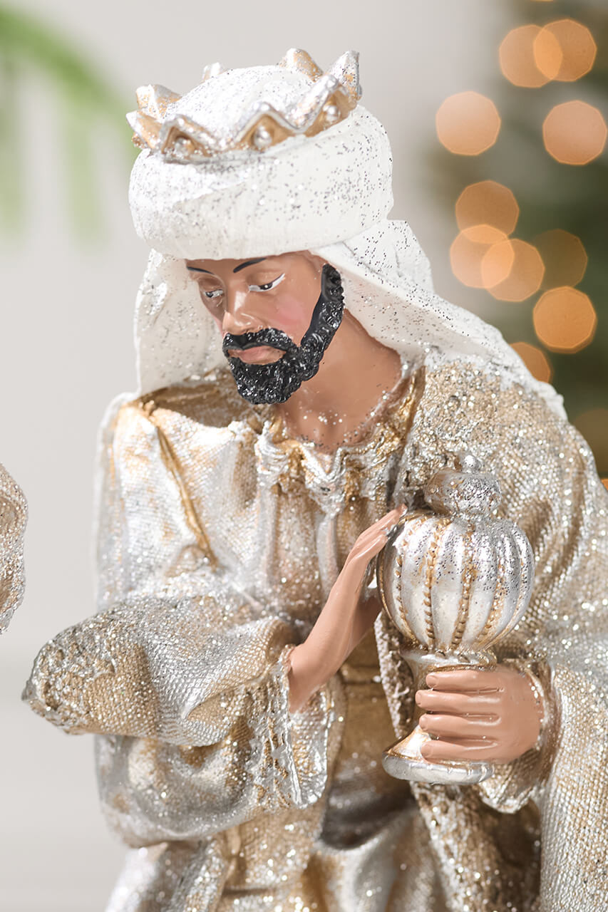 11-16' Resin Renaissance Three Kings Set of 3 - Gold