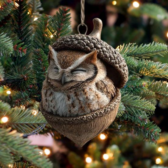 12Pcs Woodland Animal Acrylic Ornaments 2D Printed Christmas Tree Decor Forest Theme Holiday Hanging Pendants Buy cheaply on Joom