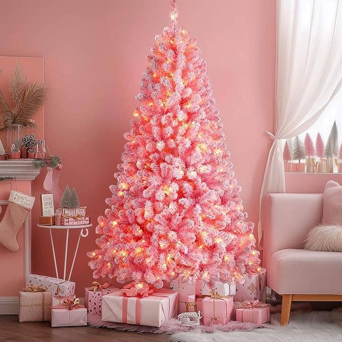 14 Best Pink Christmas Trees (Hot Pink, Blush, Rose Gold) - Parade