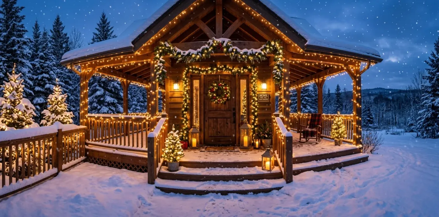 15 Fairy Light Ideas for a Magical Winter Porch - SpaceOfMuse