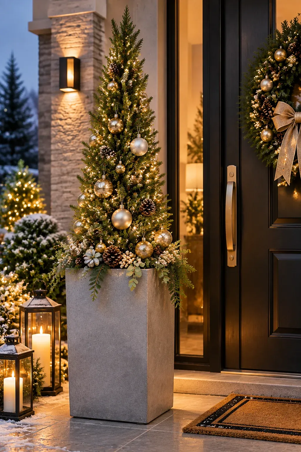 15 Genius Christmas Tree in Planter Setups Worth Copying - HavenSprout