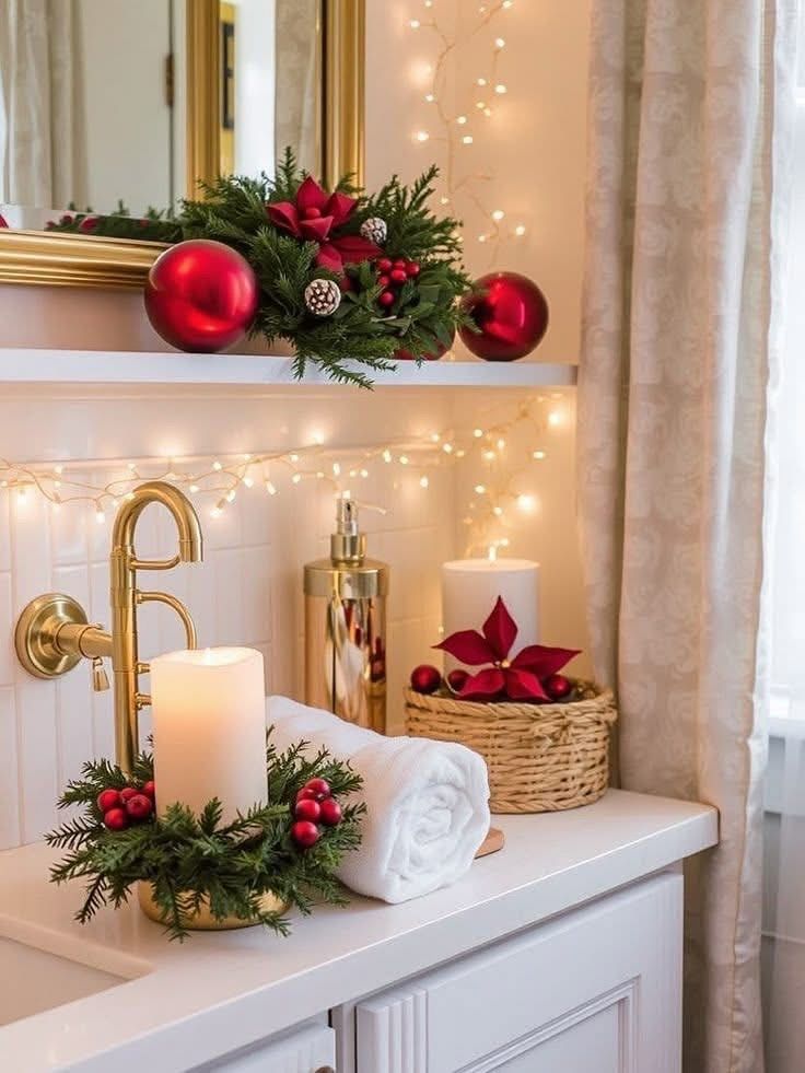 17 Christmas Bathroom Decor Ideas That Prove Even the Smallest Space  Deserves a Festive Moment