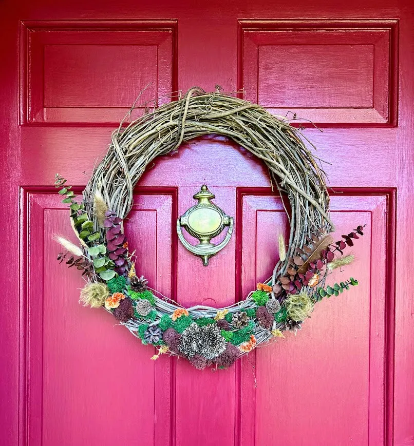 19' Earth Tone Wreath – E.C. Schon Designs