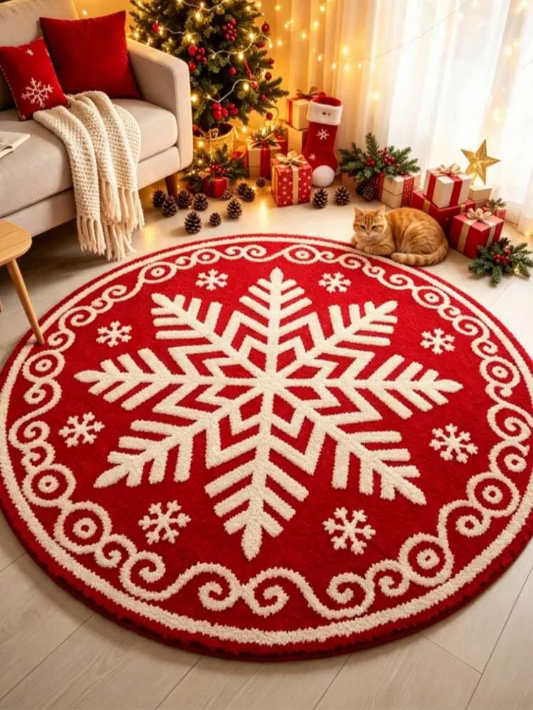 1pc Christmas Classic Color Snowflake Decor Rug, Sweet Cool Style Butterfly  Rug, Living Room Small Rug, Bedroom Rug, Living Room Home Decor, Outdoor  Rug, Washable Rug | SHEIN EUR
