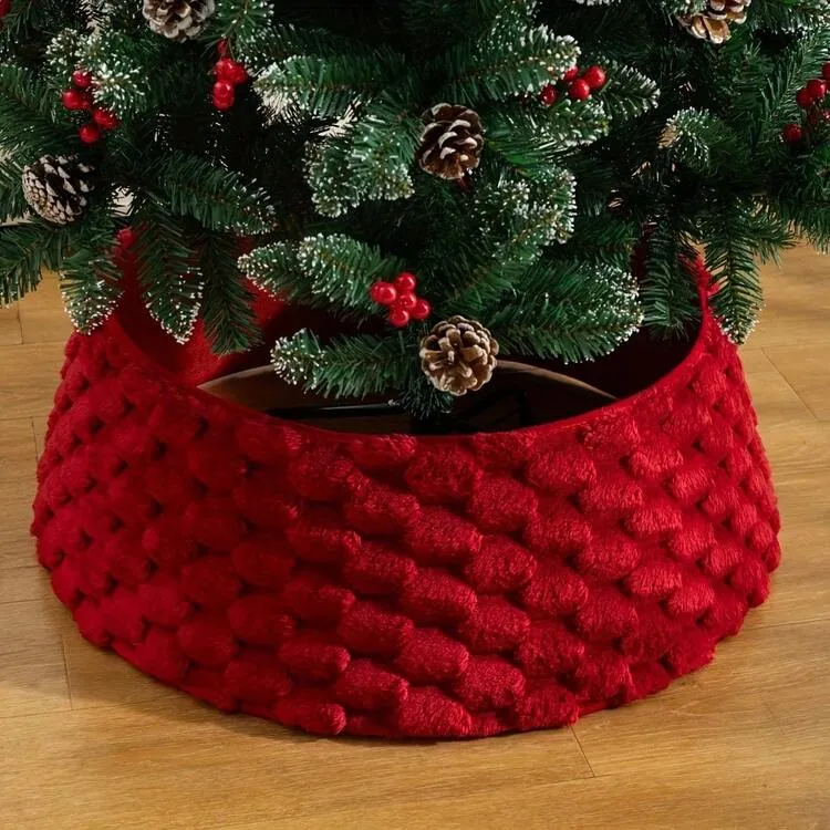 1pc Christmas Tree Collar, Plush Christmas Tree Collar Ring, Suitable For  Artificial Christmas Tree, Farmhouse Country Style Tree Ring Tree Skirt,  Christmas Home Decor | SHEIN