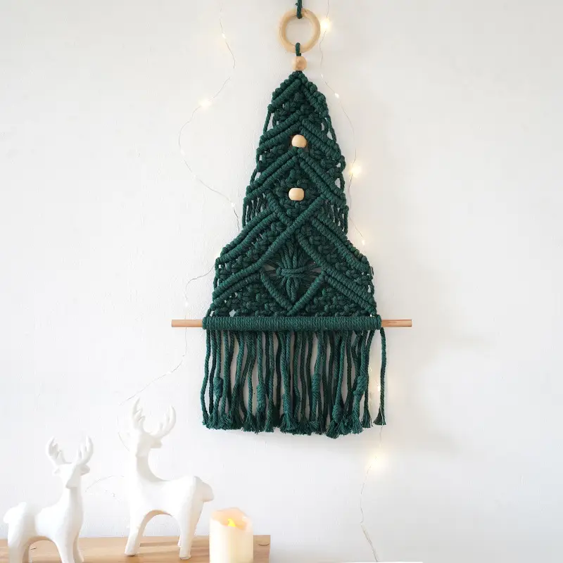 1pc macrame christmas tree bohemian holiday decoration - Temu