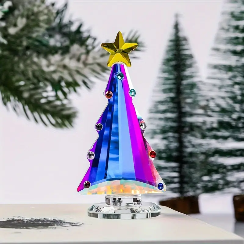 1pc vibrant sparkling crystal christmas tree ornament dual - Temu Bahrain