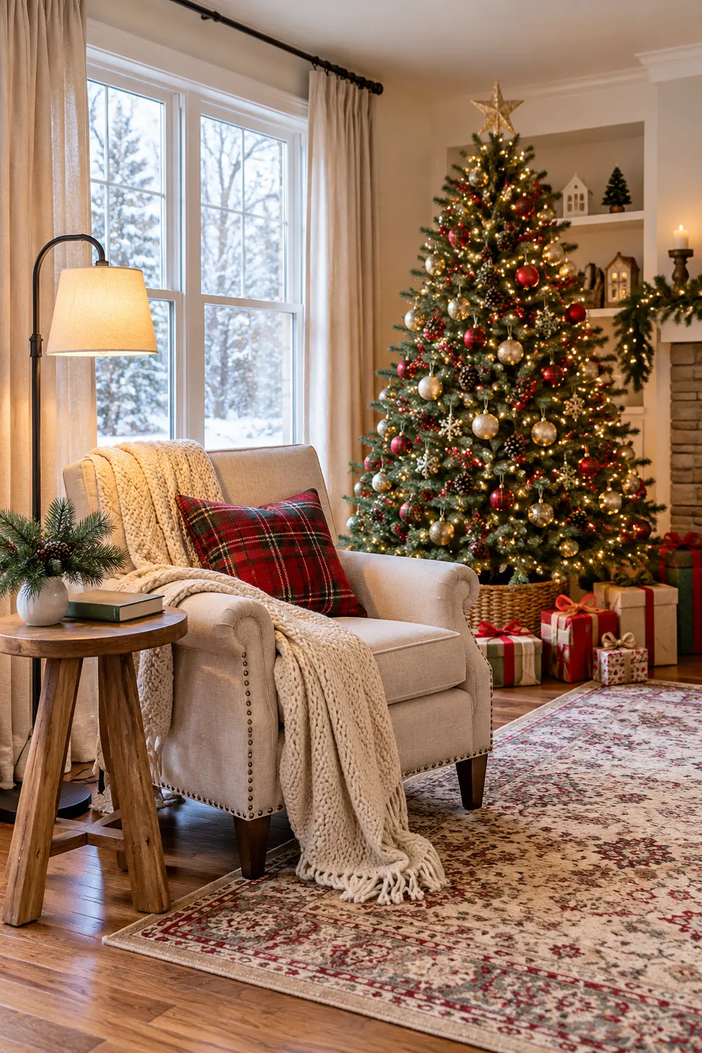 20 Easy Christmas Living Room Decor Ideas for a Festive Home on a Budget