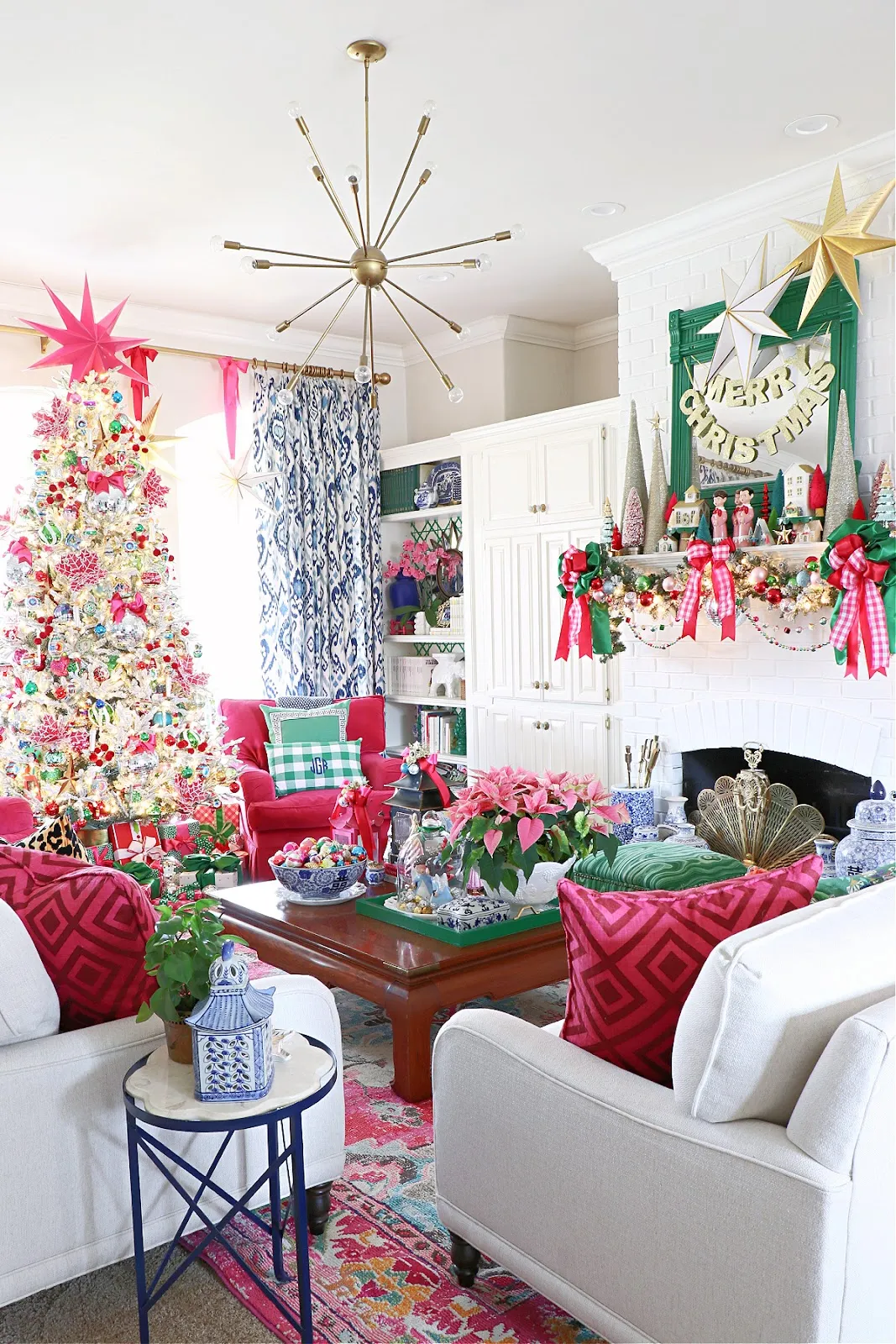2023 CHRISTMAS HOME TOUR || CHRISTMAS TREE AND LIVING ROOM | Dimples and Tangles