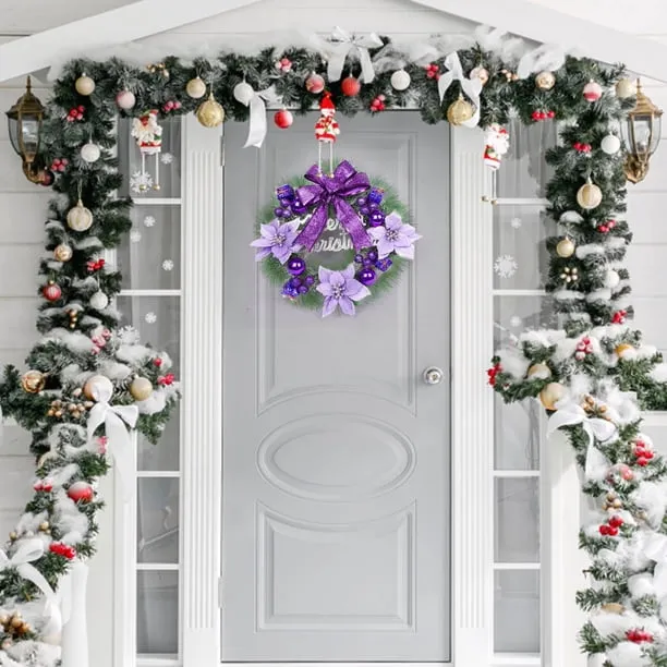 2026 New Christmas Wreath! 11.8-Inch Christmas Front Door Wreath - Classic Green for Thanksgiving Indoor/Outdoor Home Decor - Walmart.ca