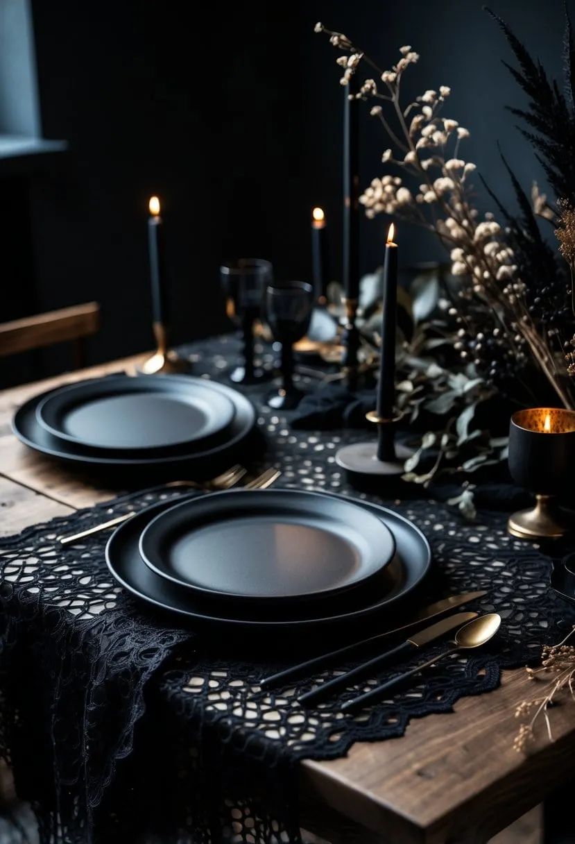 21 Dark Moody Tablescape Ideas for Bold, Elegant yet Cozy Vibes