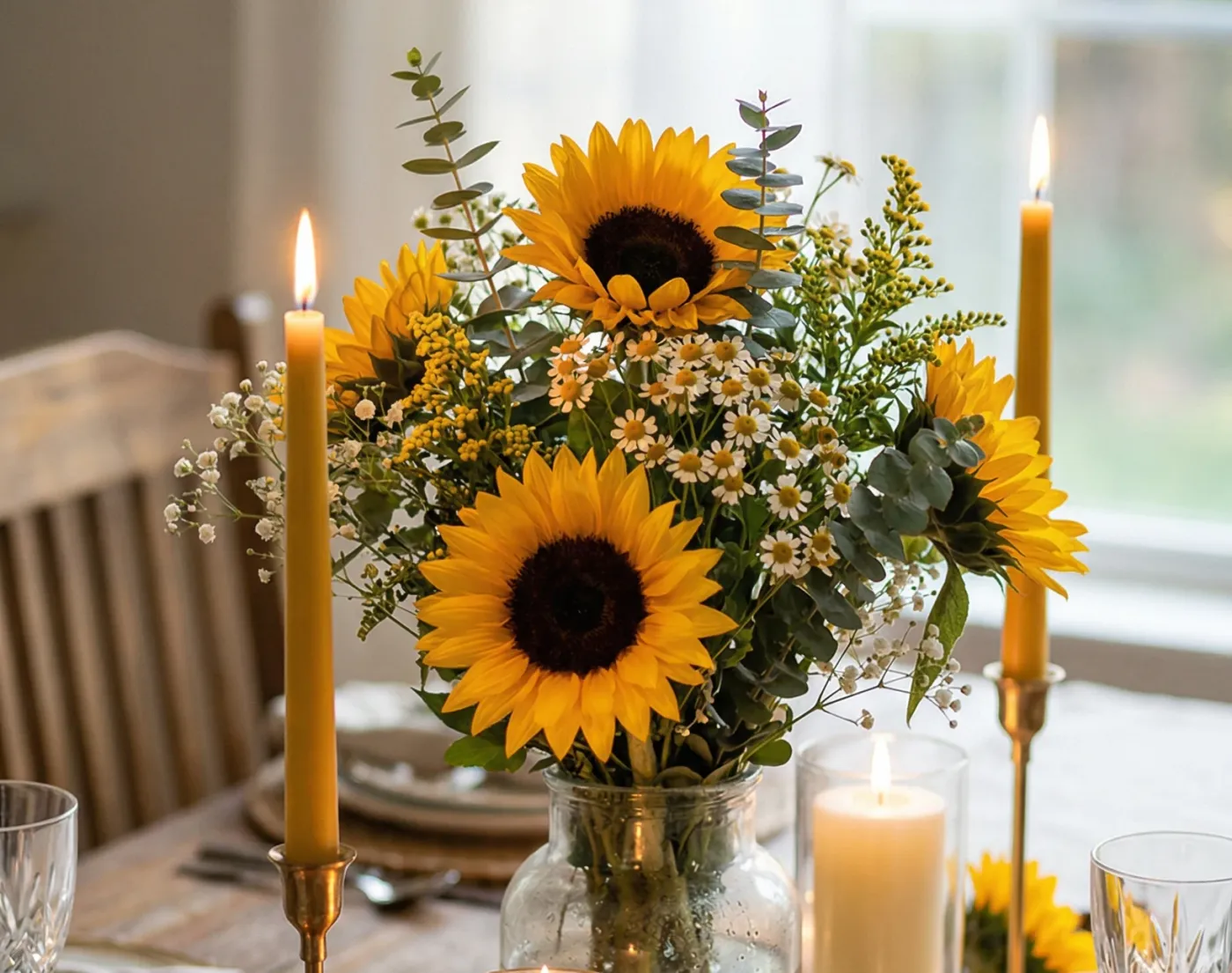 24 Sunflower Centerpieces That Brighten Any Table Instantly