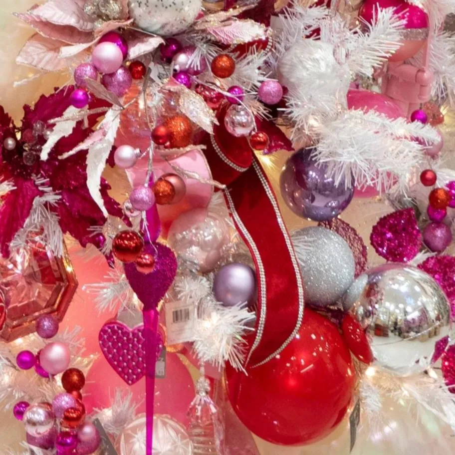 2.5' X 5YD Red Velvet Ribbon With Swarovski Trim – The Christmas Palace