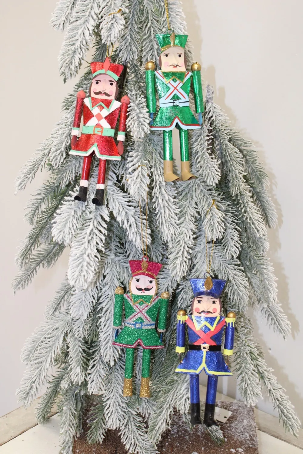 2.5x7' Tin Soldier Ornament, 4 assorted | TradeCie