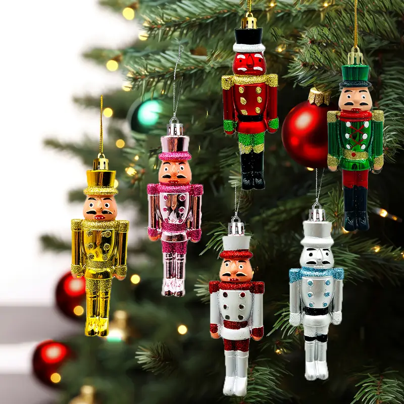 2pcs festive nutcracker soldier ornaments 1 92in plastic - Temu Bahrain