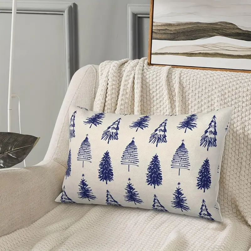 2pcs linen christmas pillow covers 12x20 christmas - Temu Oman