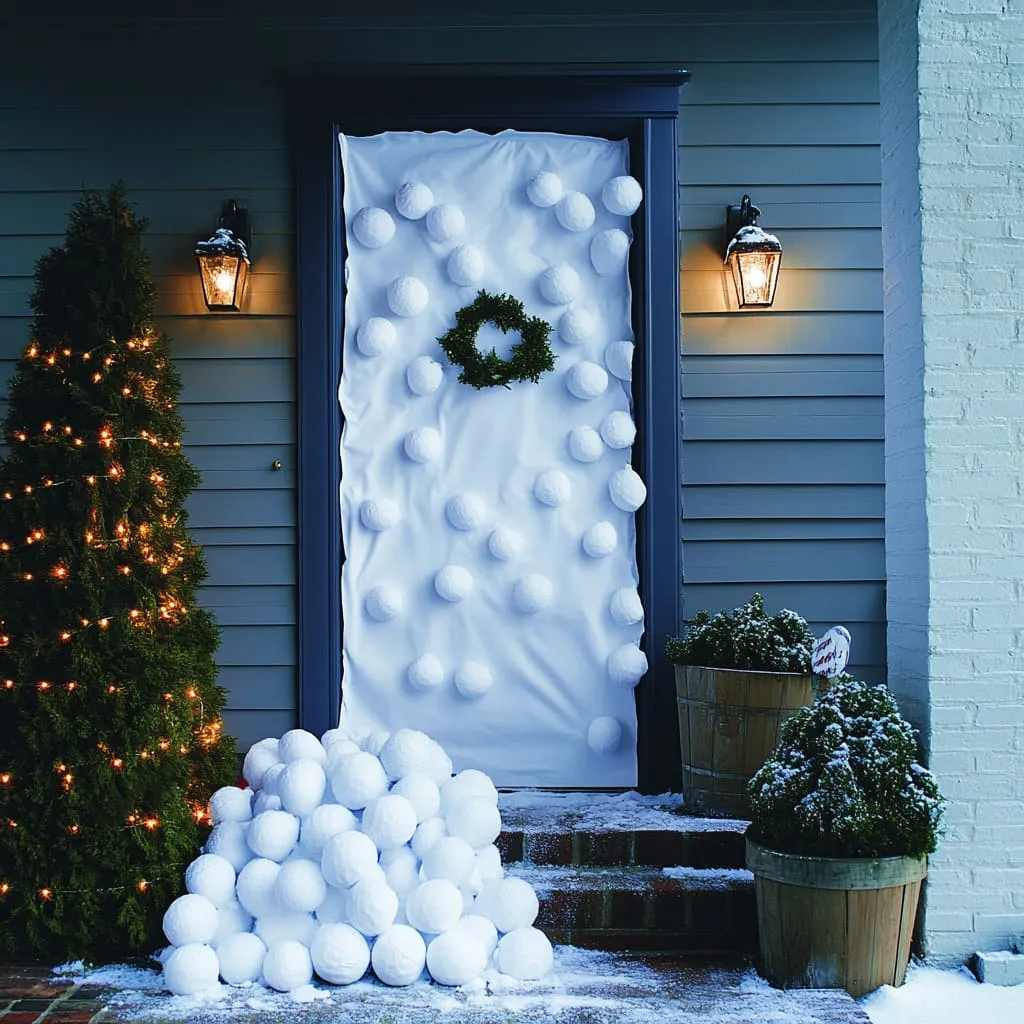 31 Easy Front Door Christmas Decorations You'll Love to Copy