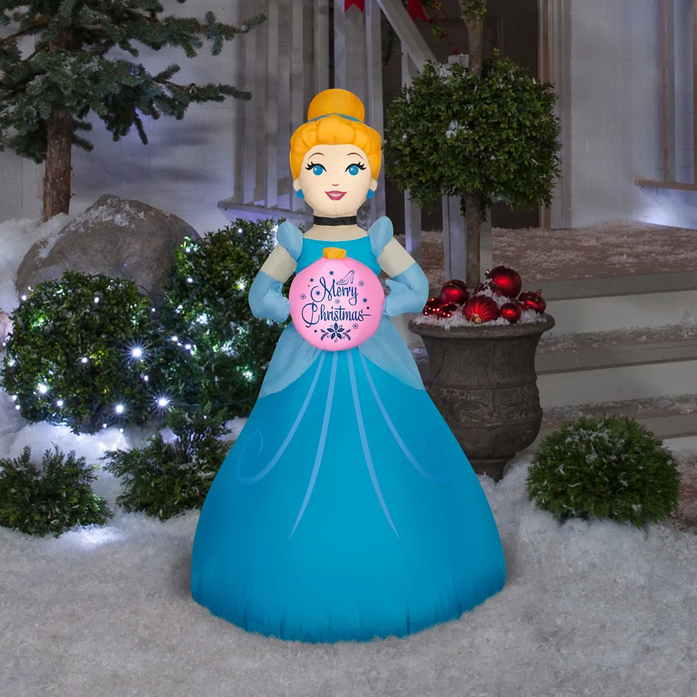 3.5-Ft Cinderella with Ornament Christmas Inflatable – Seasons Inflatables
