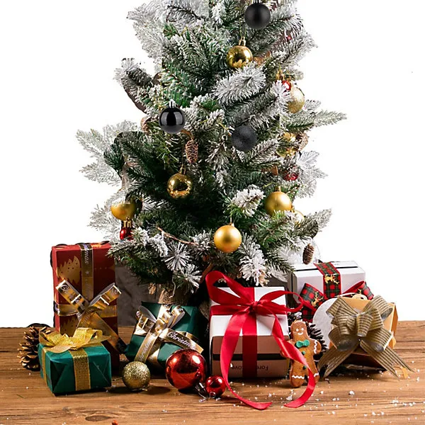 36pcs Baubles Ornaments Black Orange Halloween Tree Decorations Hanging Tree Balls Pendants for Halloween Party Decorations