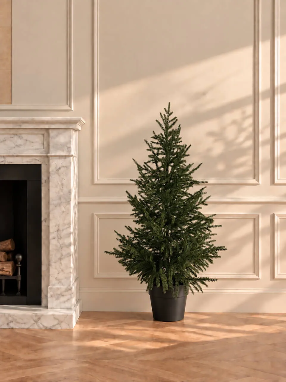 3ft Faux Potted Fir Christmas Tree | Indoor