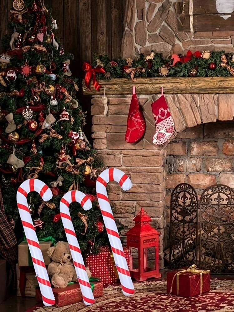 6 Pcs Giant Inflatable Candy Canes - 2.85FT Outdoor Christmas Decor |  All-Weather Yard Decorations For Xmas, New Year Countdown & Holiday Parties Christmas  Decorations Home Christmas Gifts Christmas