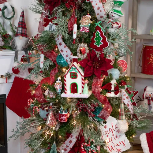 6.5-Inch Plush Red Velvet Santa Jacket on Hanger Christmas Ornament | Christmas