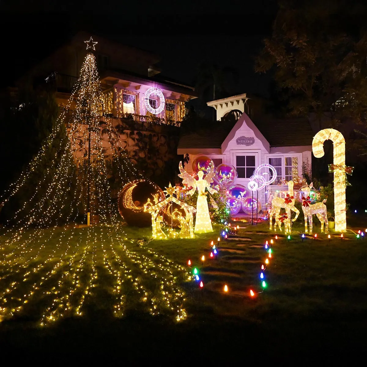 67' Large Lighted Angel Outdoor Christmas Display