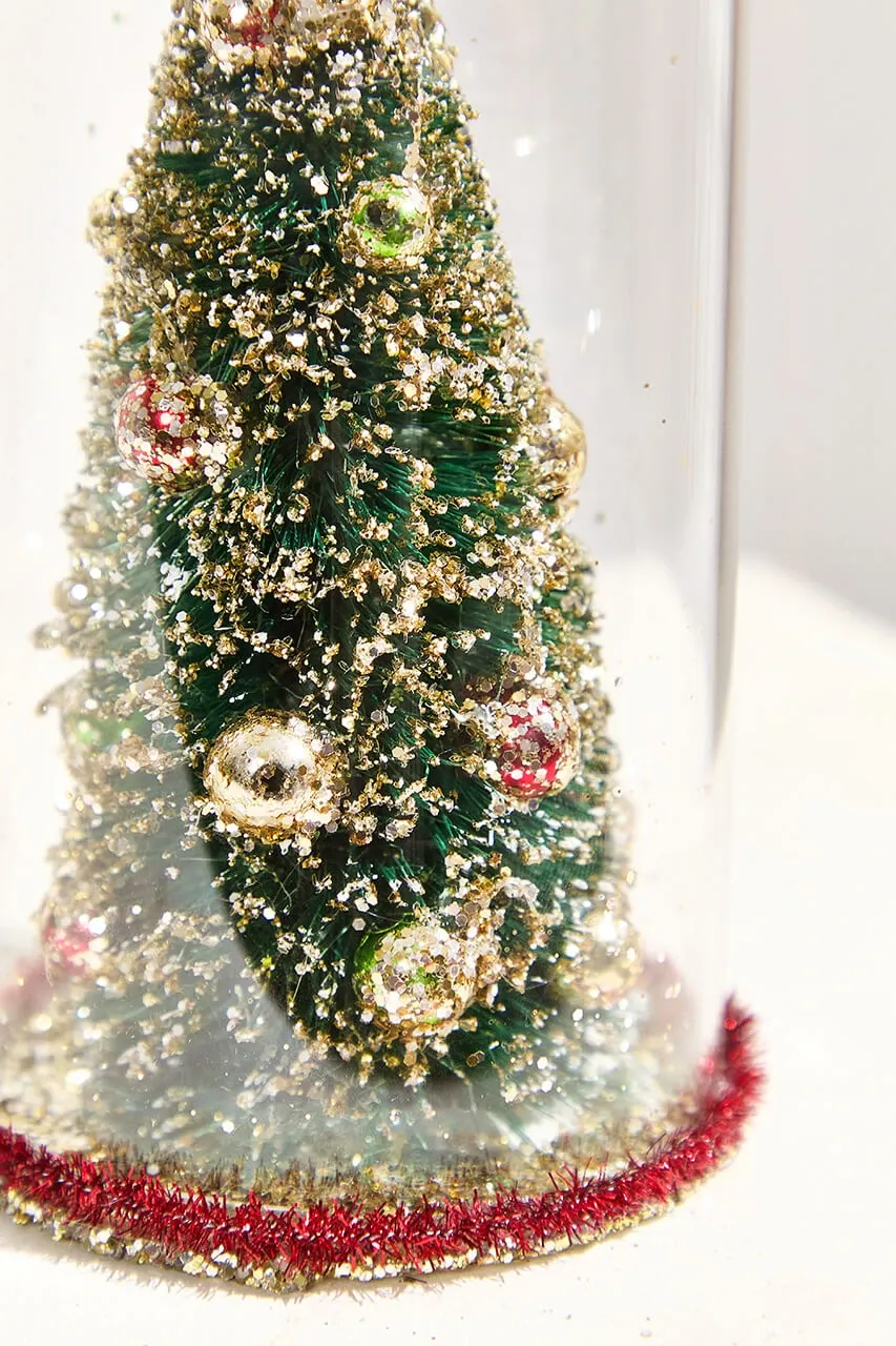 7.5' Deco Tree in Glass Dome Ornament