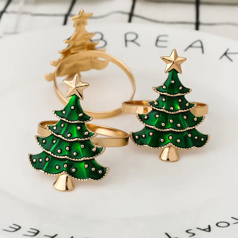 7pcs christmas napkin rings xmas tree ornaments 2026 - Temu Bahrain