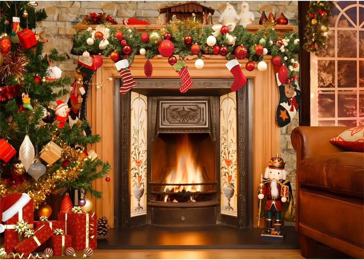 7x5ft Christmas Backdrops for Photography Christmas Guyana | Ubuy