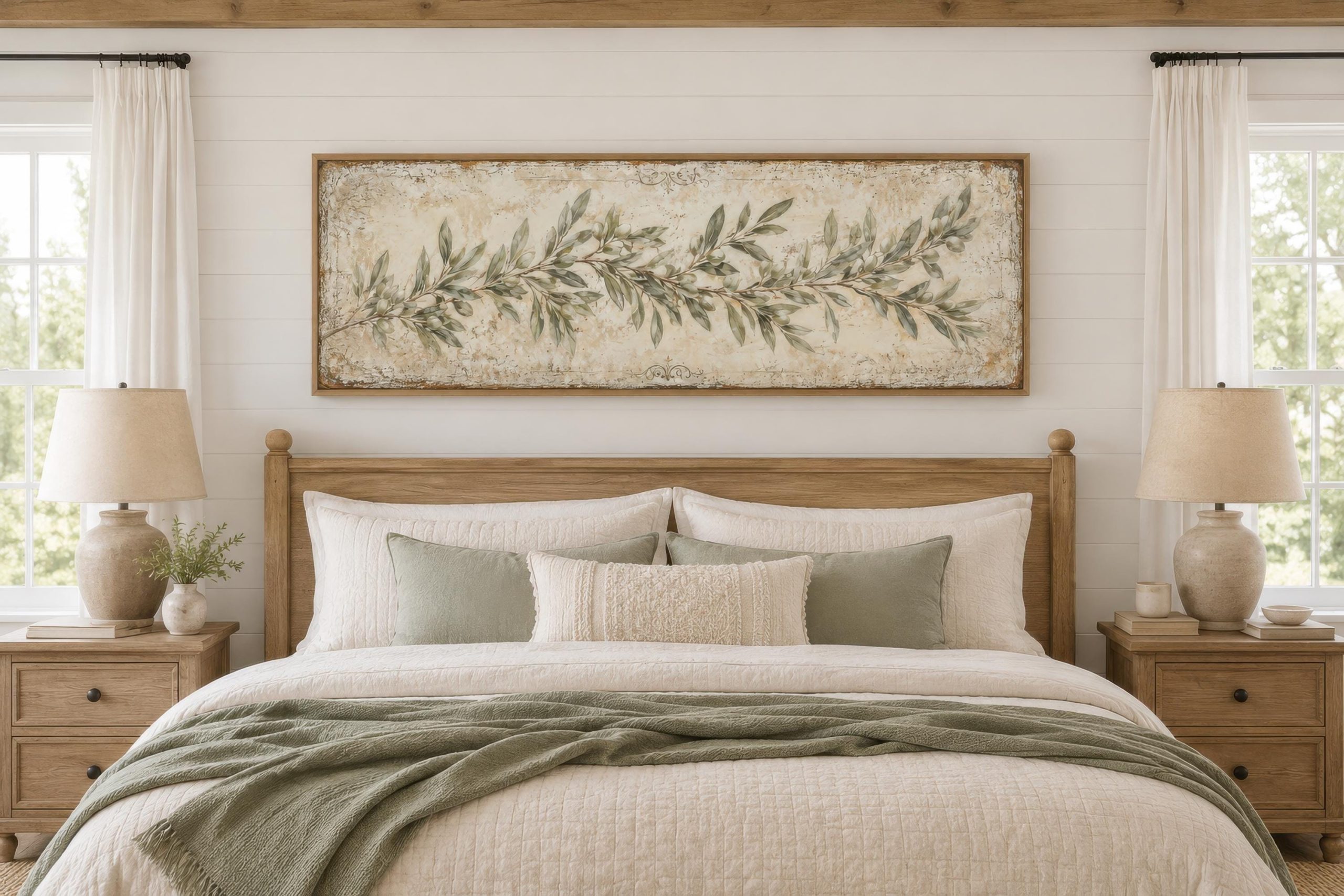 Above Bed Wall Art on Canvas - Master Bedroom Decor & Prints – Wall Decor Delights