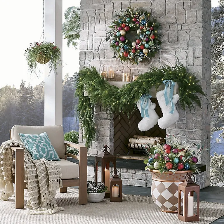 All Is Bright Cordless Wreath | Grandin Road