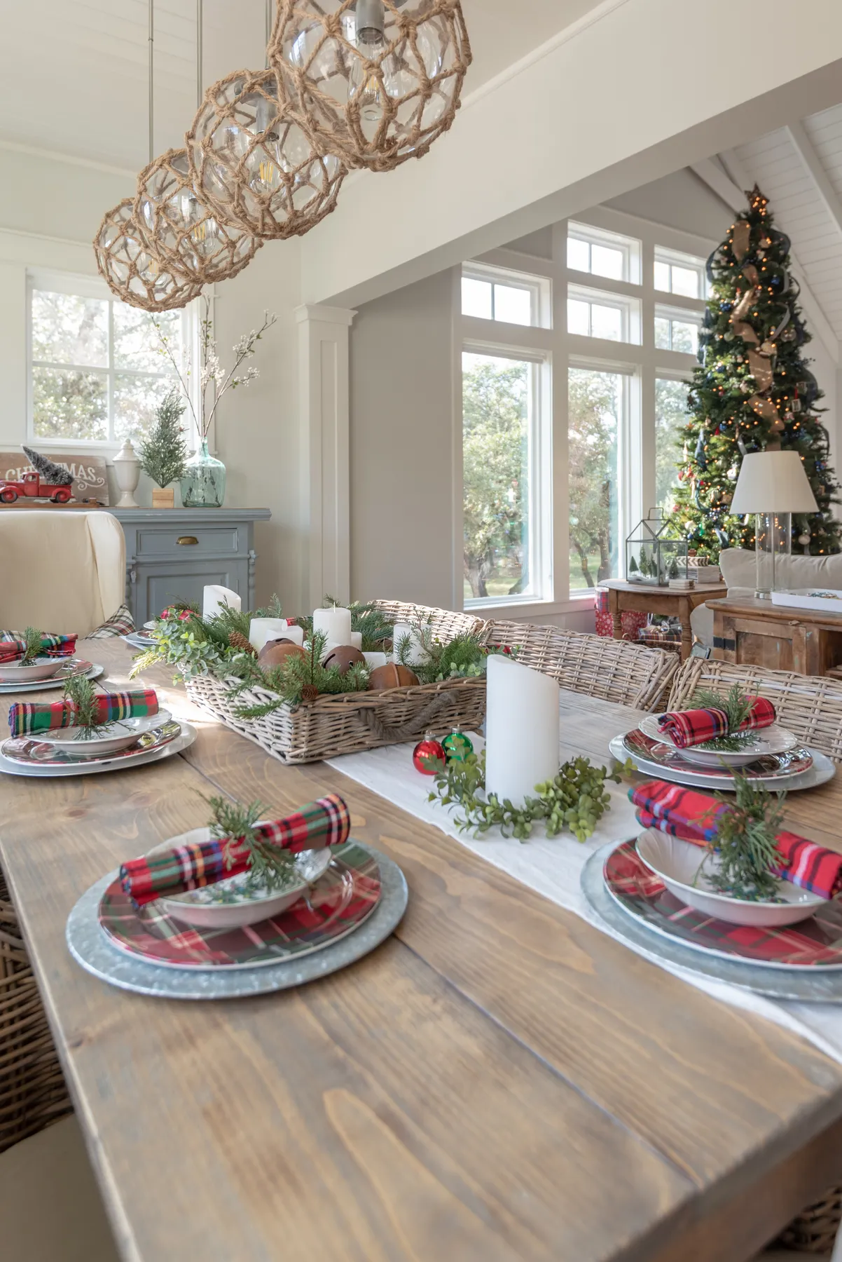 All Lit Up! A Christmas Tour of The Century Oak Farmhouse ⋆ Owner-Builder  Program & House Plans - Century Oak Farmhouse