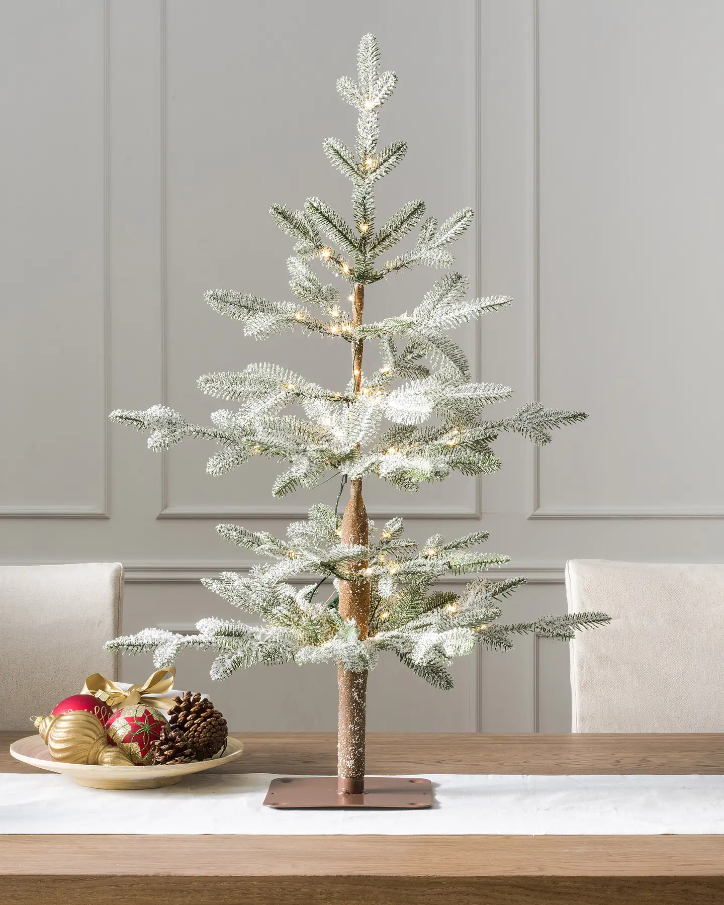 Alpine Tree Small Flocked Christmas Tree Indoor Outdoor Light Up Alpine Fir Tree Small Cox Cox