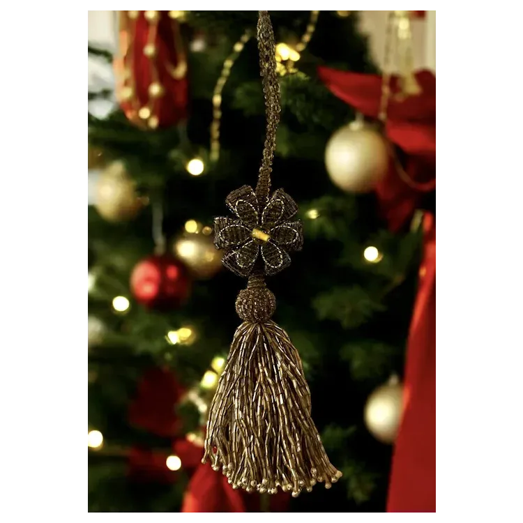 Antique Circa 1880 Beaded Christmas Tree Ornament Victorian. For Sale at Ruby Lane