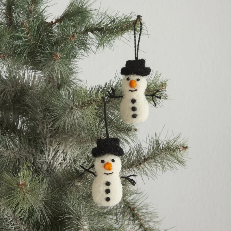Arcadia Home 24 Piece Set - Iconic Christmas Mini Tabletop Tree Set - in  Hand Felted Wool | Perigold