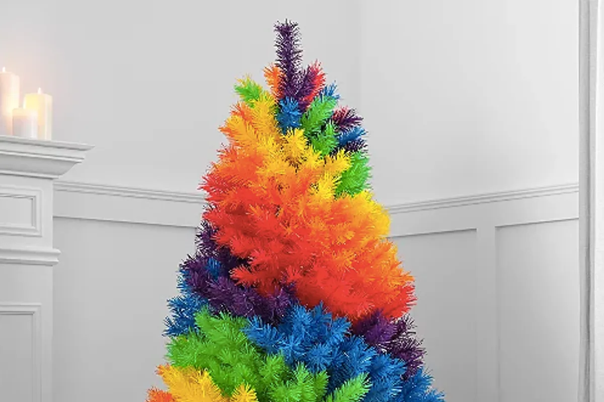 Asda's £50 rainbow Christmas tree sparks love/hate debate as shoppers are divided - Daily Record