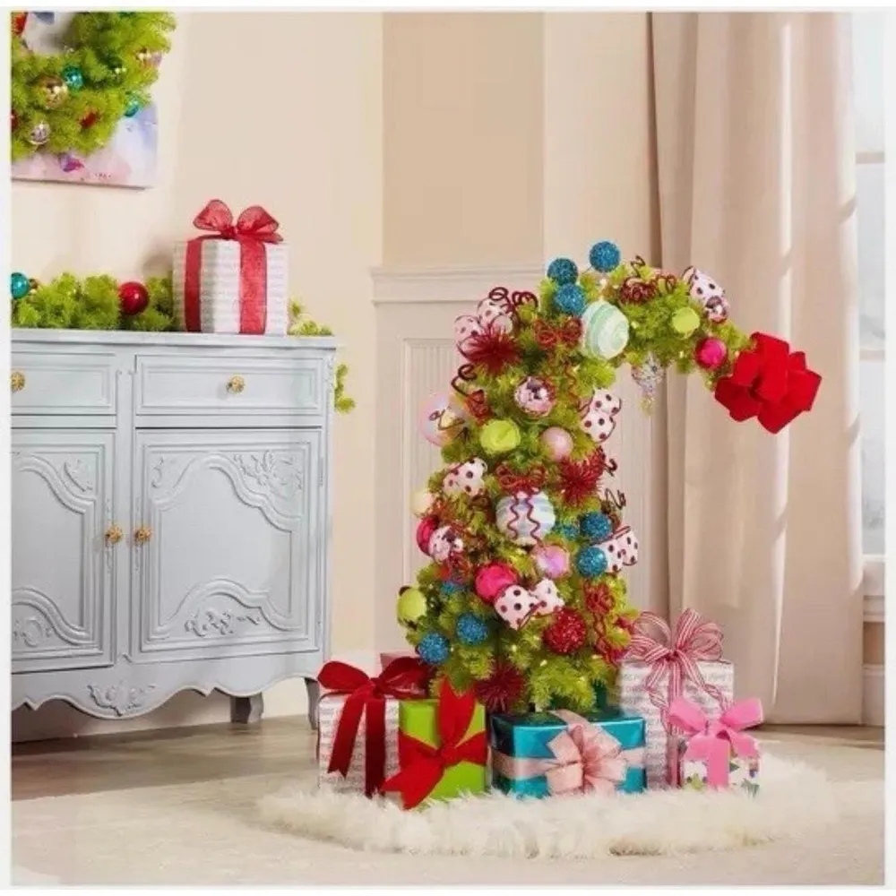 Bath | 3ft Grinch Prelit Green Curved Whimsical Christmas Tree New In Box |  Poshmark
